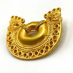 Vintage Museum Reproduction Tribal brooch signed INCÀ